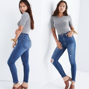 Madewell Curvy High-Rise Skinny Jeans: Drop Step-Hem Edition 28 Tall